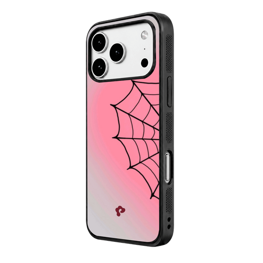 Pink Spider Web Case