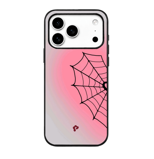 Pink Spider Web Case