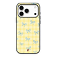 Yellow Plaid With Blue Bows Case
