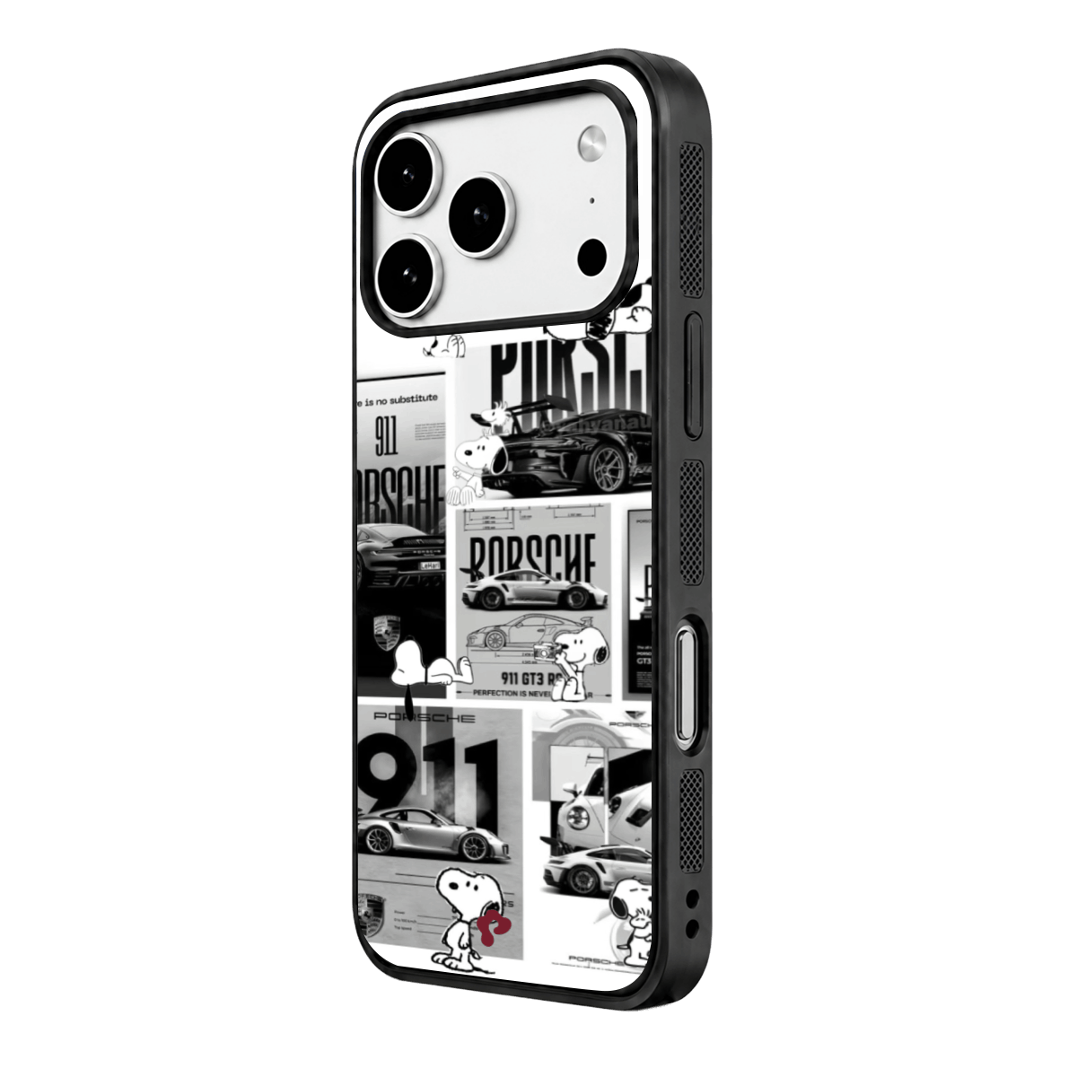 Porsche Noir Car Case