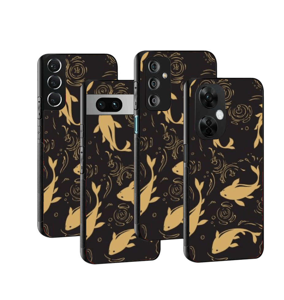 Golden Koi Fish Case