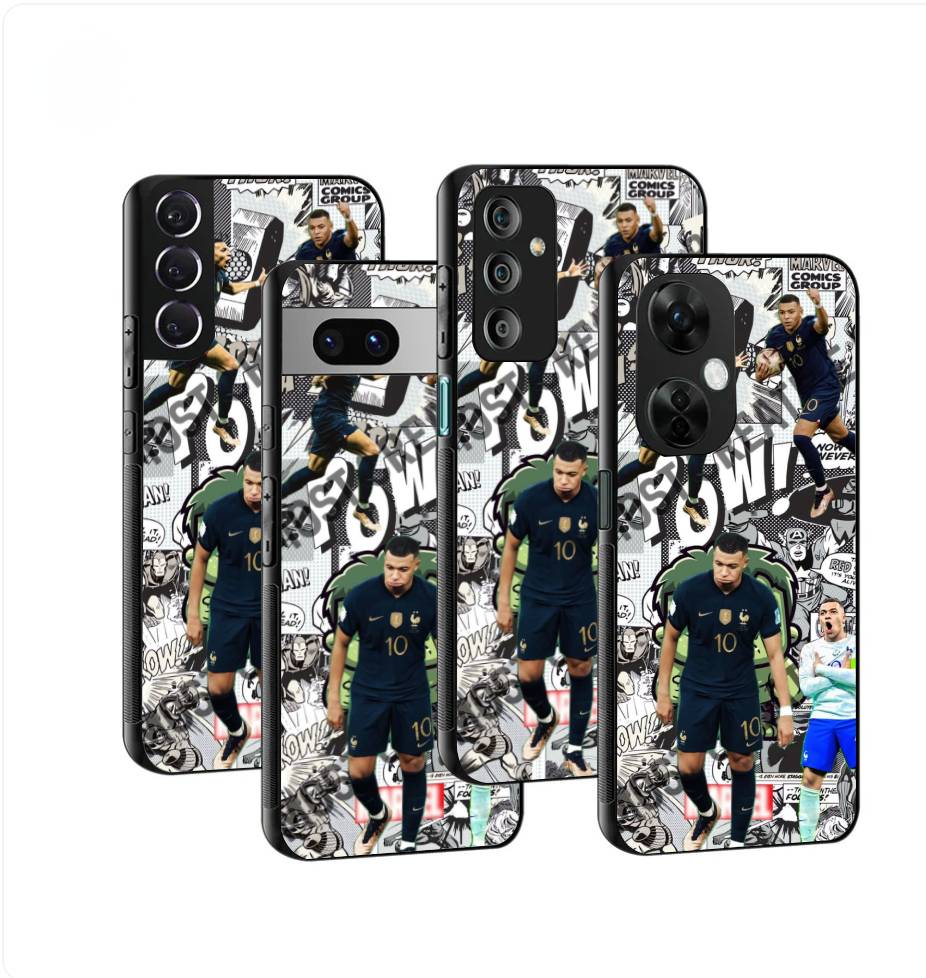 Mbappé Comic Book Collage Case