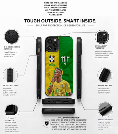 NJR Brazil Flag Split Case