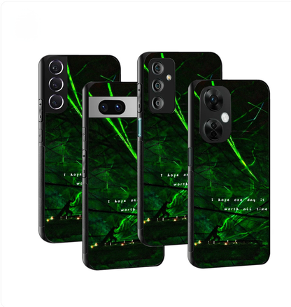 Green Hope Button Case