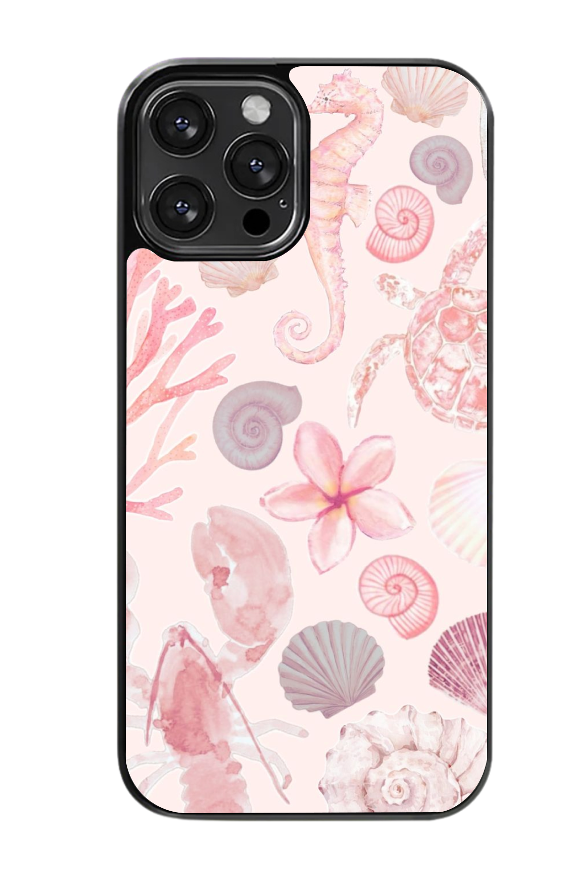 Soft Pink Seahorse Case