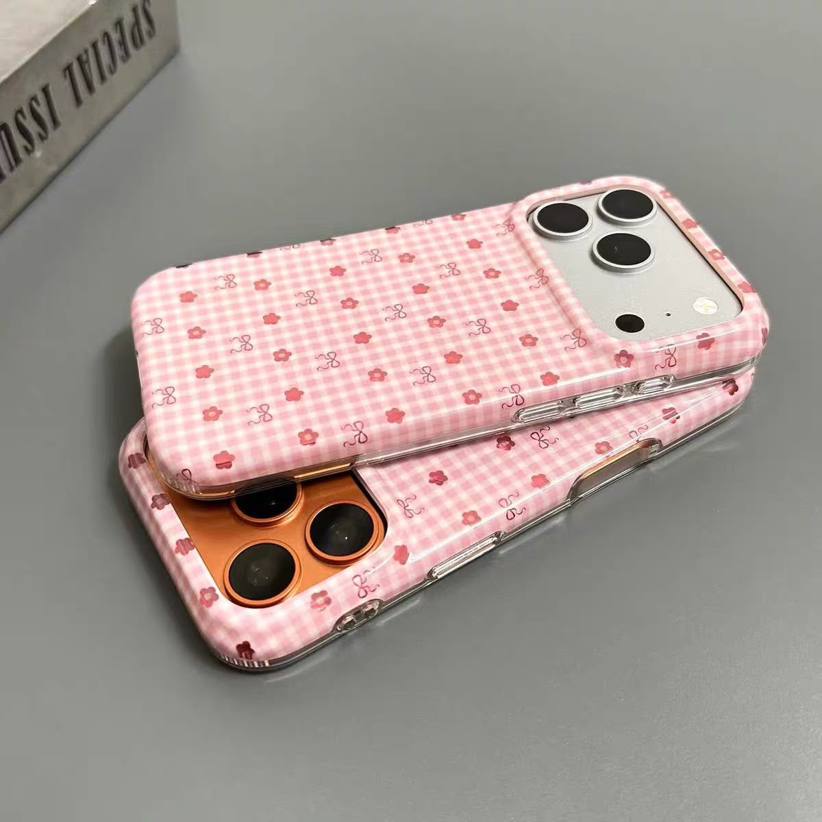 The Gingham Bows Hard-Shell Case