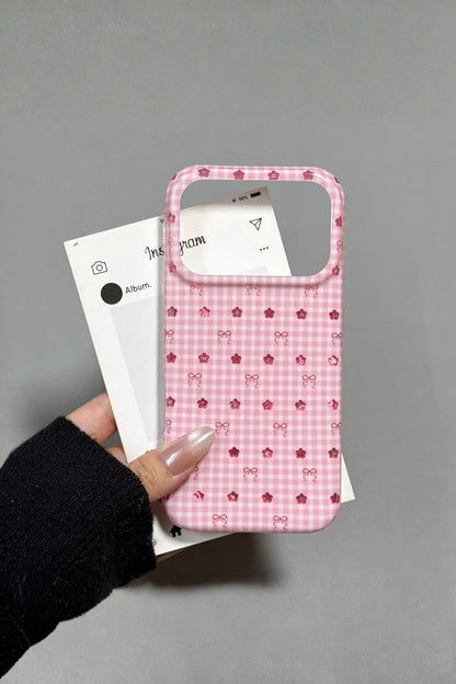 The Gingham Bows Hard-Shell Case