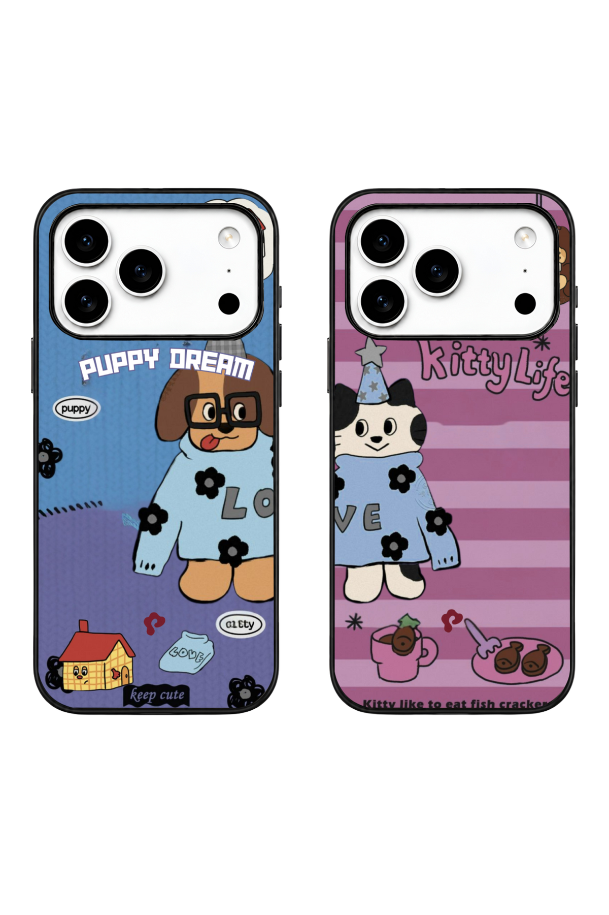 Puppy and Kitty Love Case