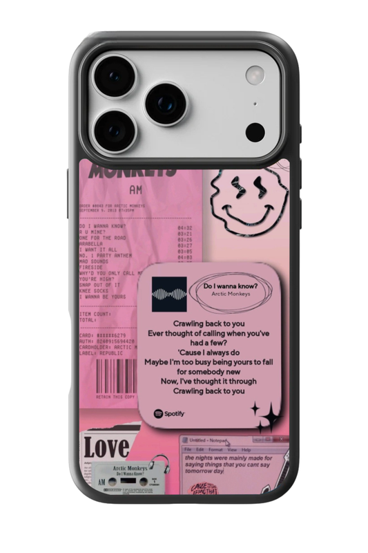 Pink Arctic Monkeys Case