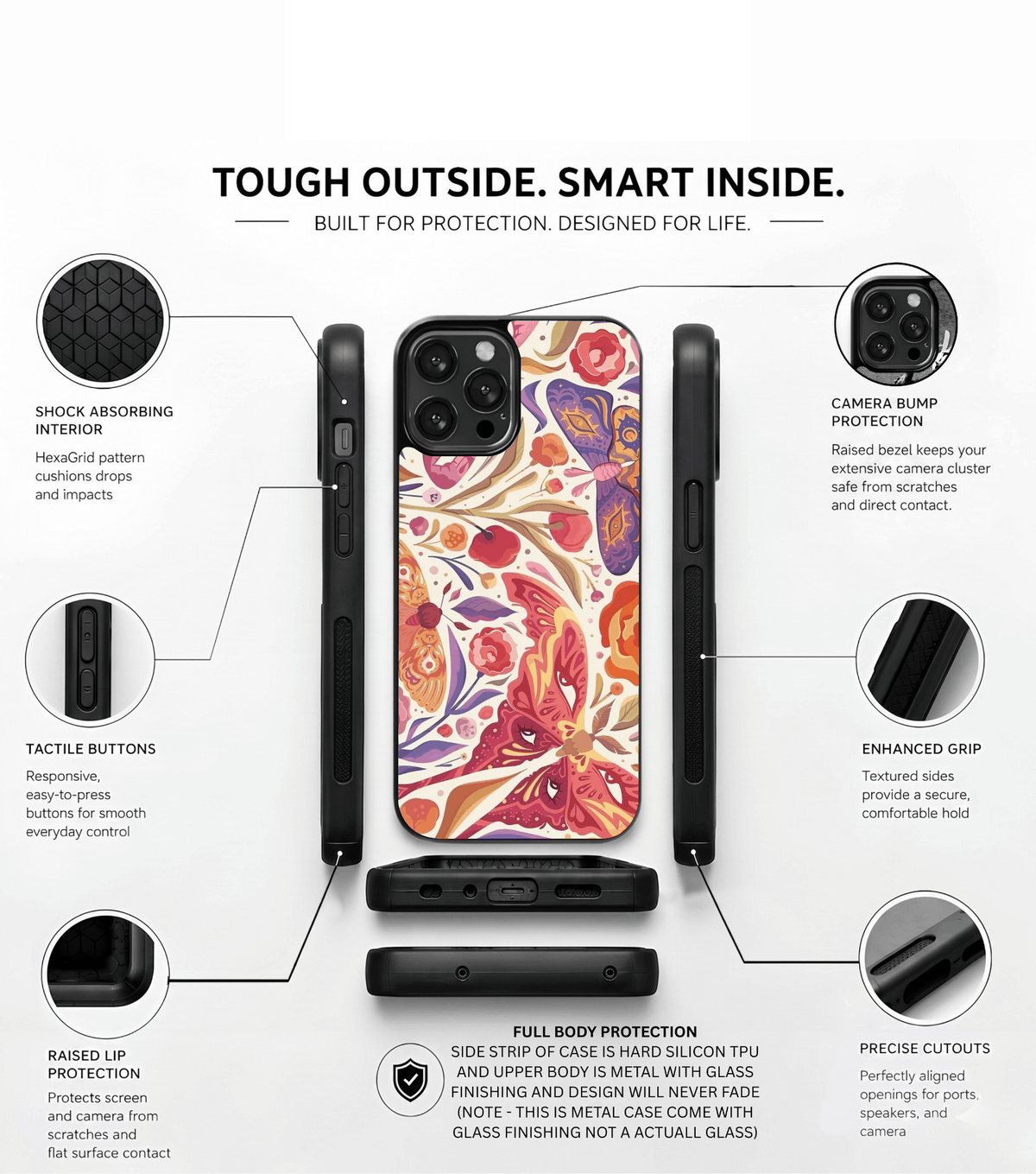 Flora butterfly Case