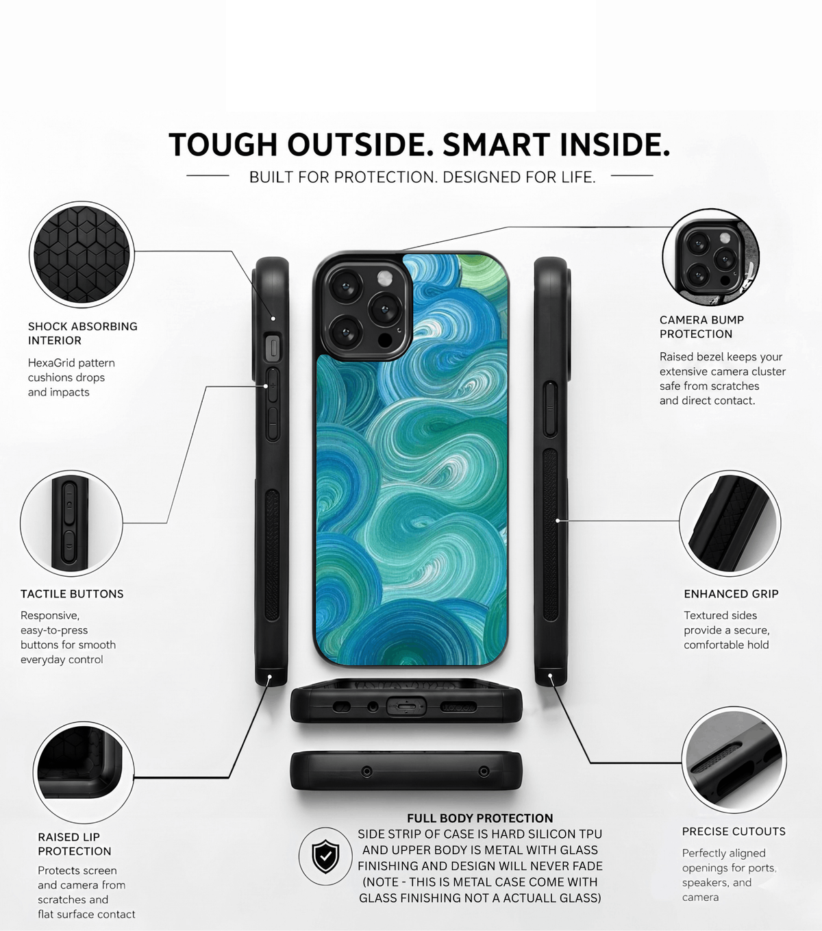 Swirl art Case