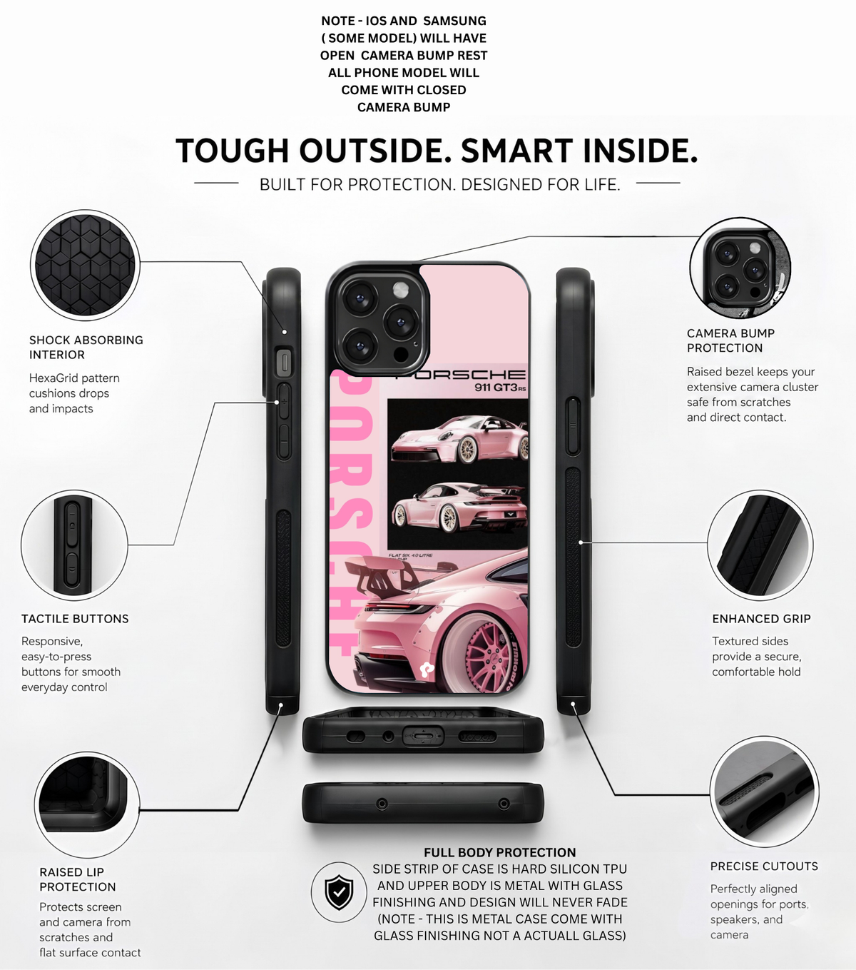 Pink 911 GT3 Car Case