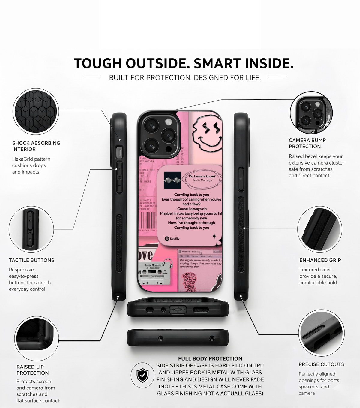 Pink Arctic Monkeys Case