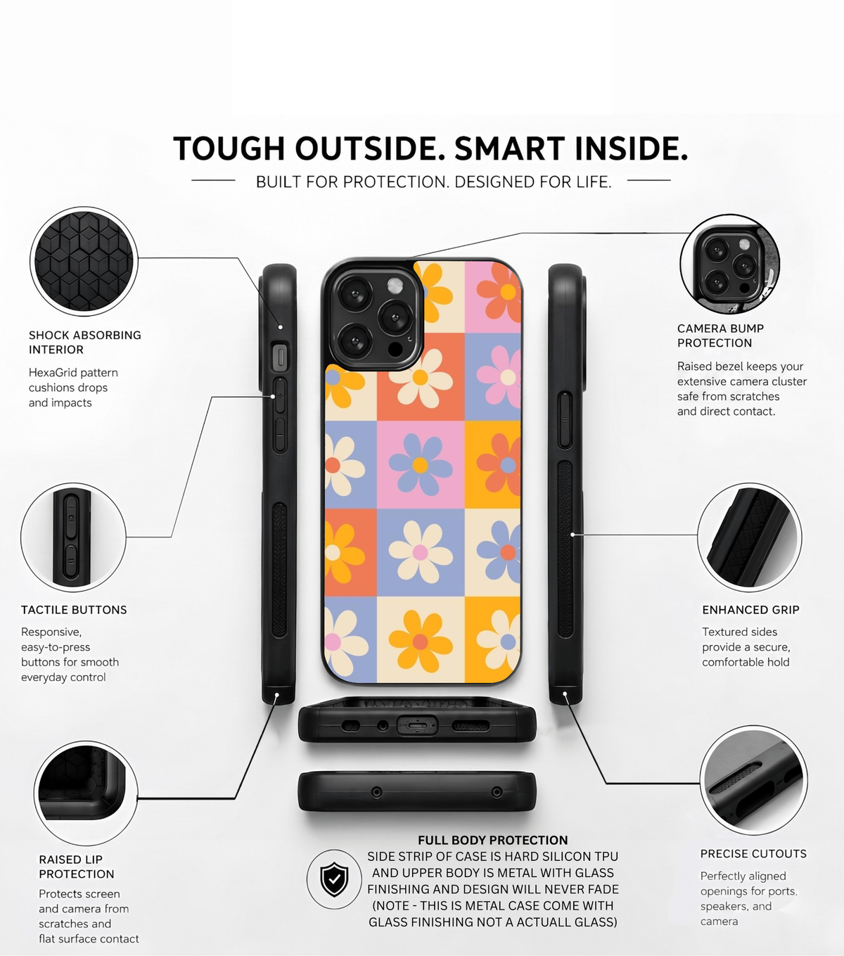 Multi flower seamless Case