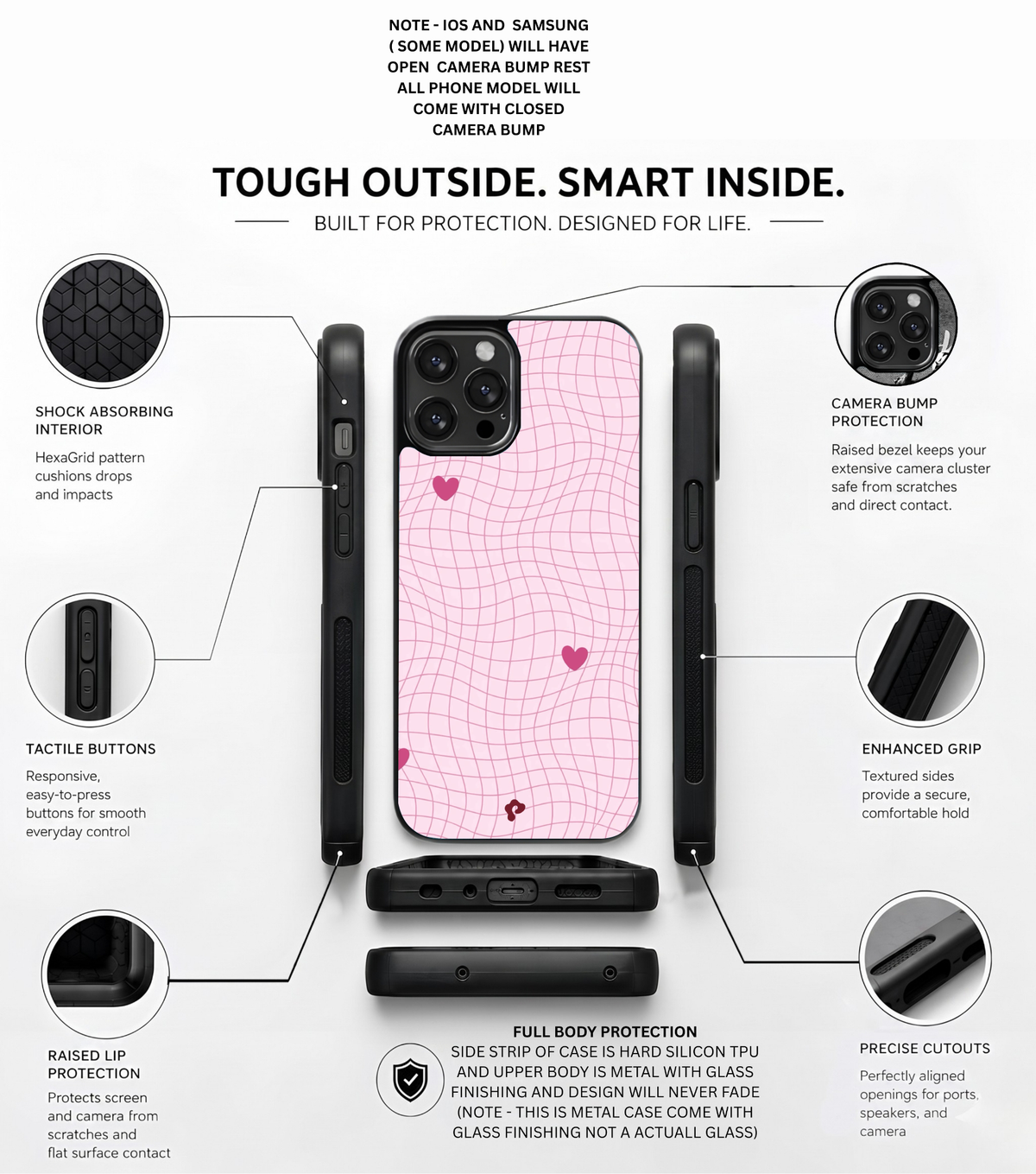 Pink Wavy Plaid Case