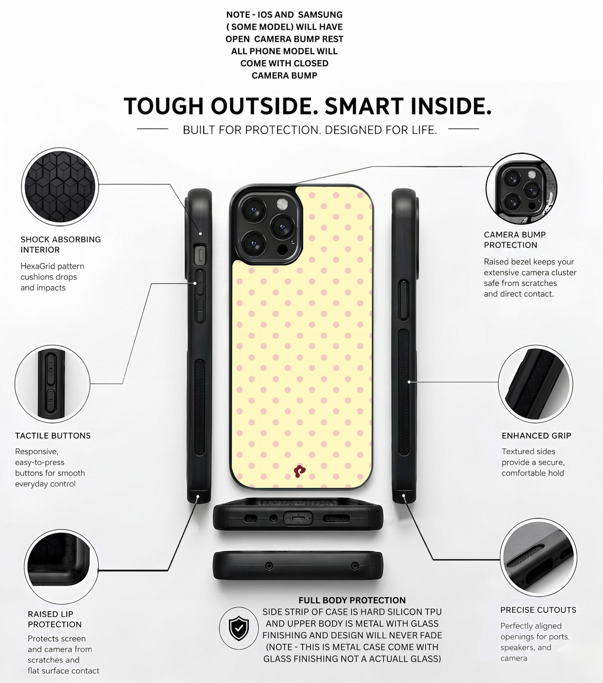 Pink Lemon Polka Dot Case